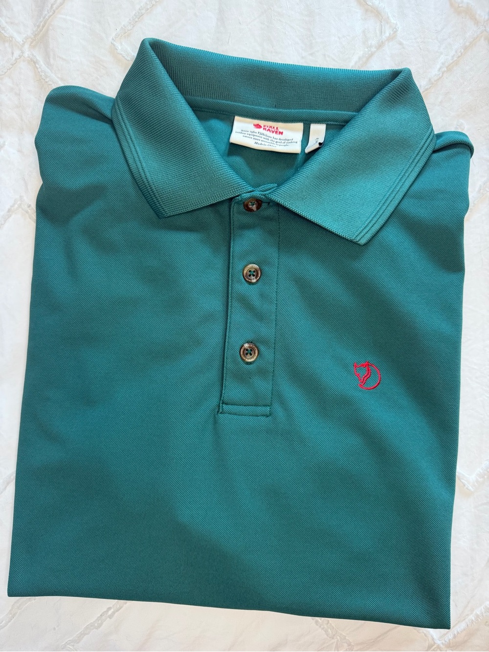 Fjällräven Green Men’s Polo Shirt Size Large